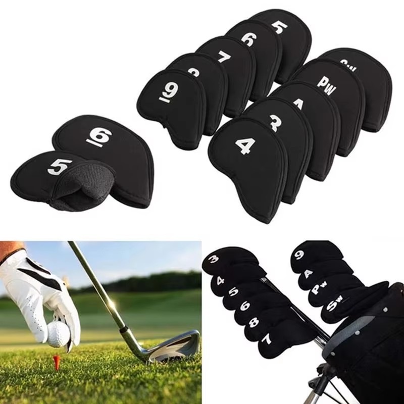 Golf Equipment Kit - 10 adet taşınabilir Golf kulübü demir