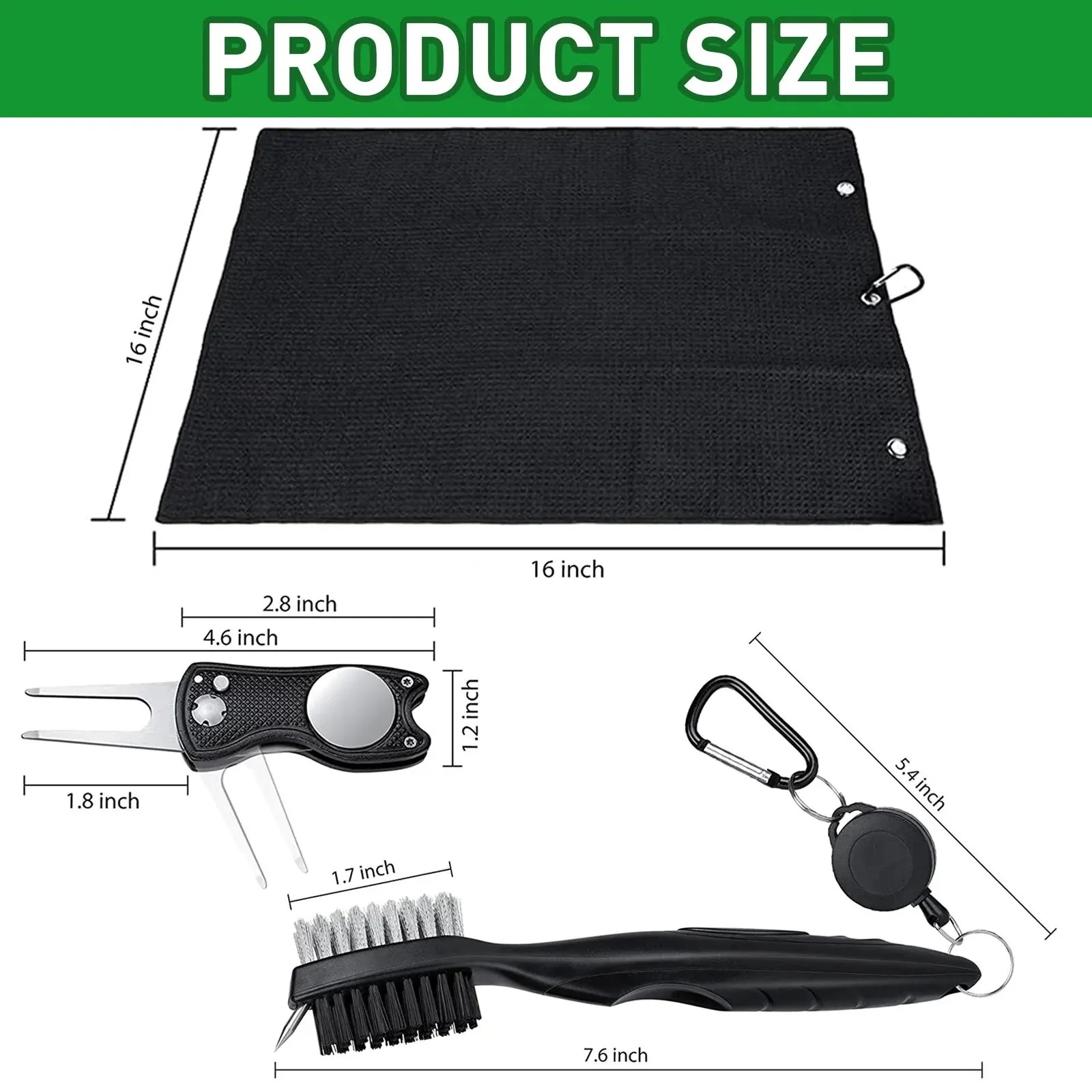 Golf Sopası Fırçası ve Havlu T - Golf Equipment Kit incelemesi ve fiyatı
